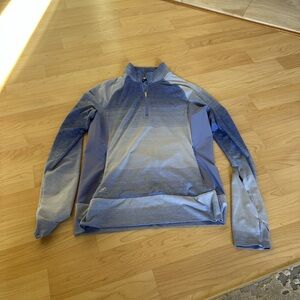 Adidas purple and Blue quarter zip